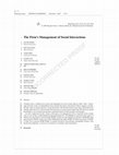 Research paper thumbnail of The firm's management of social interactions