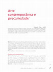 Research paper thumbnail of Arte contemporânea e precariedade