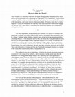 Research paper thumbnail of The Humanities and the Recovery of the Real World