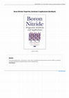 Research paper thumbnail of Boron Nitride: Properties, Synthesis & Applications