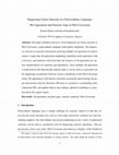 Research paper thumbnail of Diagnosing Clause Structure in a Polysynthetic Language: Wh-Agreement and Parasitic Gaps in West Circassian