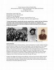 Research paper thumbnail of Syllabus: African American History since the 1860s (Upper Level)