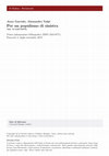 Research paper thumbnail of Per un populismo di sinistra: Studi recenti pubblicati in Italia