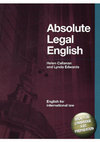 Research paper thumbnail of Absolute Legal English Book English for Intern