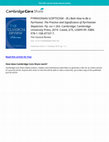 Research paper thumbnail of Review of Richard Bett, How To Be A Pyrrhonist: The Practice and Significance of Pyrrhonian Skepticism