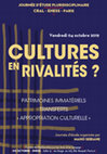 Research paper thumbnail of 2019. Cultures en rivalités ? Patrimoines immatériels, transferts et « appropriation culturelle » | CRAL-EHESS Multidisciplinary Symposium | Paris 4 oct 2019.