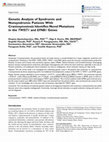 Research paper thumbnail of Genetic Analysis of Syndromic and Nonsyndromic Patients With Craniosynostosis Identifies Novel Mutations in the TWIST1 and EFNB1 Genes