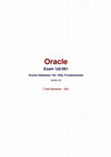 Research paper thumbnail of Oracle Exam 1z0-061 Oracle Database 12c: SQL Fundamentals