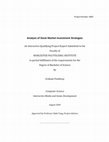 Research paper thumbnail of Analysis of Stock Market Investment Strategies An Interactive Qualifying Project Report Submitted to the