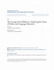 Research paper thumbnail of The Georgia Seal of Biliteracy: Exploring the Nexus of Politics and Language Education