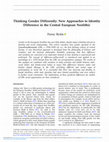 Research paper thumbnail of Thinking Gender Differently: New Approaches to Identity Difference in the Central European Neolithic