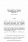 Research paper thumbnail of Characterizing Chiastic Contradiction: Literary Structure, Divine Repentance, and Dialogical Biblical Theology in 1 Samuel 15:10-35