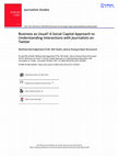 Research paper thumbnail of Business as Usual? A Social Capital Approach to Understanding Interactions with Journalists on Twitter