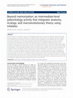 Research paper thumbnail of Beyond memorization: an intermediate-level paleontology activity that integrates anatomy, ecology, and macroevolutionary theory using trilobites