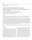 Research paper thumbnail of Assessment of agricultural sustainability (Azerbaijan case