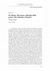 Research paper thumbnail of Recensione a M. Mustè, Marxismo e filosofia della praxis. Da Labriola a Gramsci Viella, 2018