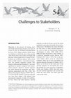 Research paper thumbnail of Challenges to Stakeholders