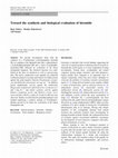 Research paper thumbnail of Toward the synthesis and biological evaluation of hirsutide