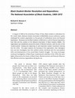 Research paper thumbnail of Black Student-Worker Revolution and Reparations: The National Association of Black Students, 1969 -1972