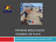 Research paper thumbnail of INFORME RESULTADOS VOLEIBOL DE PLAYA