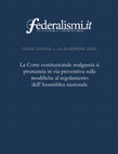 Research paper thumbnail of La Corte costituzionale malgascia si pronuncia in via preventiva sulle modifiche al regolamento dell'Assemblea nazionale