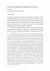 Research paper thumbnail of O alcance do argumento da superposición de especies