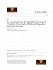 Research paper thumbnail of Re-examining Usama Ibn Munqidh's Knowledge of "Frankish": A Case Study of Medieval Bilingualism During the Crusades