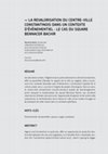 Research paper thumbnail of LA REVALORISATION DU CENTRE-VILLE CONSTANTINOIS DANS UN CONTEXTE D'ÉVÈNEMENTIEL : LE CAS DU SQUARE BENNACER BACHIR