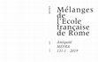 Research paper thumbnail of "Rome et la troisième guerre punique: unipolarité méditerranéenne et dilemme de sécurité au IIe siècle a.C.", MEFRA, 131, 1, 2019, p. 177-199.