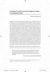 Research paper thumbnail of Ontological Conflicts Concerning Indigenous Peoples in Contemporary Brazil