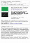 Research paper thumbnail of Moral imperatives for an immanent world: investigating the pragmatist, deconstructive, and ante-philosophical positions