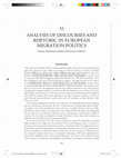 Research paper thumbnail of Analysis of Discourses and Rhetoric in European Migration Politics full chapter proofs