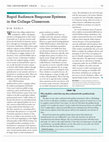 Research paper thumbnail of Rapid Audience Response Systems in the College Classroom