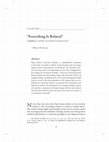 Research paper thumbnail of "Everything is Related": Laudato Si' and the Ascent from Creation to God (2018)