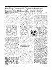 Research paper thumbnail of Resolving commercial disputes in russia and ukraine: Will mediation be a viable option?