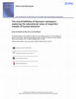 Research paper thumbnail of Ethics and Education The moral fallibility of Spinoza's exemplars: exploring the educational value of imperfect models of human behavior