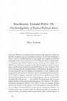 Research paper thumbnail of Sina Kramer, Excluded Within: The
(Un)Intelligibility of Radical Political Actors