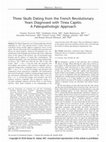 Research paper thumbnail of Three Skulls Dating from the French Revolutionary Years Diagnosed with Tinea Capitis: A Paleopathologic Approach