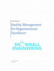 Research paper thumbnail of Quality Management for Organizational Excellence