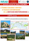 Research paper thumbnail of Appel - XIIe séminaire annuel du réseau FONCIMED "Formes foncières héritées et enjeux contemporains de la montagne méditerranéenne" (Corte, Corse, 12-14 octobre 2020)