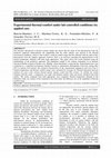 Research paper thumbnail of Experimental thermal comfort under lab controlled conditions: An applied case.