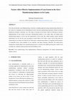 Research paper thumbnail of Factors Affect Effective Implementation of Lean System in the Glove Manufacturing Industry in Sri Lanka