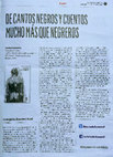 Research paper thumbnail of De cantos negros y cuentos mucho más que negreros