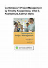 Research paper thumbnail of Contemporary Project Management