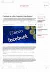 Research paper thumbnail of Perspektif.Online- Facebook’un Libra Projesinin Olası Riskleri