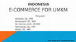 Research paper thumbnail of E-COMMERCE FOR UMKM