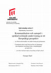 Research paper thumbnail of Communication and interaction in language development teaching from a multilingual perspective - an observational study of teaching in high school