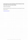 Research paper thumbnail of On the Link between Trade Liberalization and Firm Productivity: Panel Data Evidence from Private Firms in Ghana