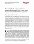 Research paper thumbnail of Considering Equity in Applying Western Standard Music Notation from a Social Justice Standpoint: Against the Notation Argument