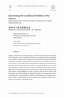 Research paper thumbnail of Questioning the Conditional Visibility of the Chinese: (Non)Normative Representations of China and Chineseness in Chilean Cultural Productions